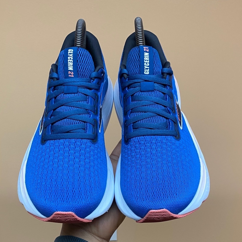 Brooks Glycerin 21 Women’s Running Sneakers “Blue/Icy Pink/Rose” Size 7.5 Wide - Picture 12 of 17